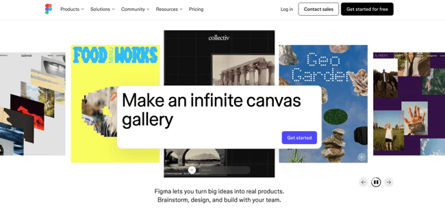web design requirements, visual hierarchy in figma homepage
